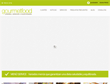 Tablet Screenshot of catering-gourmetfood.com